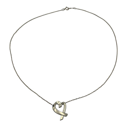 TIFFANY & CO. Paloma Picasso Loving Heart Necklace Silver