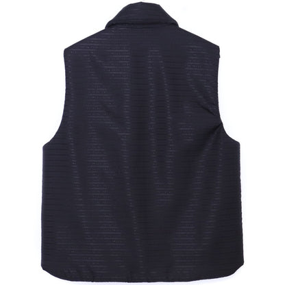 PRADA Re-Nylon Triangle Logo Padded Vest Black Size 48