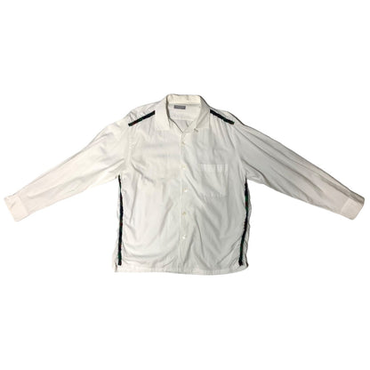 COMME des GARCONS HOMME 90s Wool Piping Shirt White