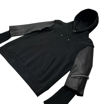 UNDERCOVERISM 03AW Paper Doll Leather Hoodie Black Size M