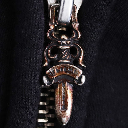 Chrome Hearts JOE FOTI SKULL Zip-Up Hoodie Black Size L