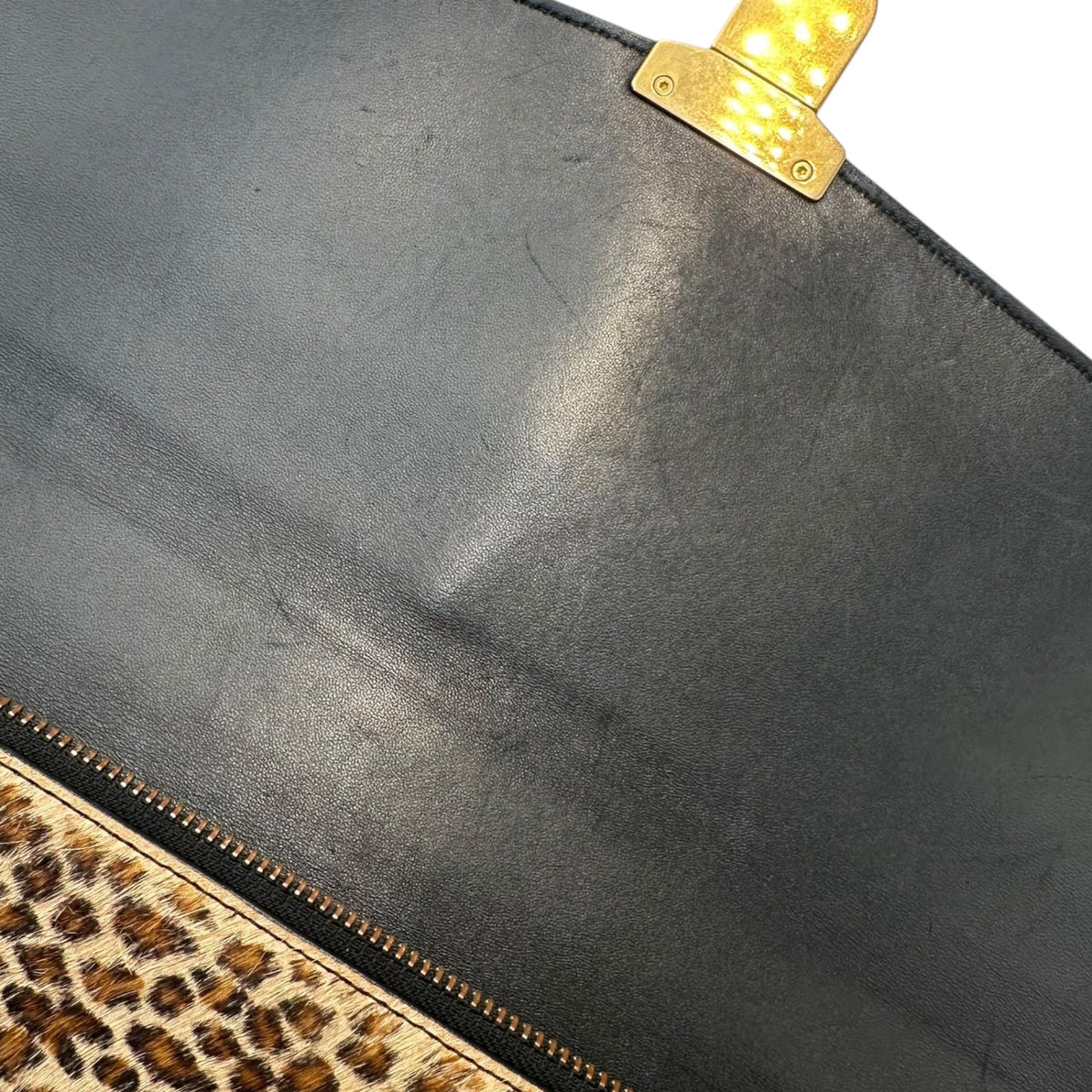 CELINE 19SS Hedi Slimane Leopard Cartable Briefcase Bag