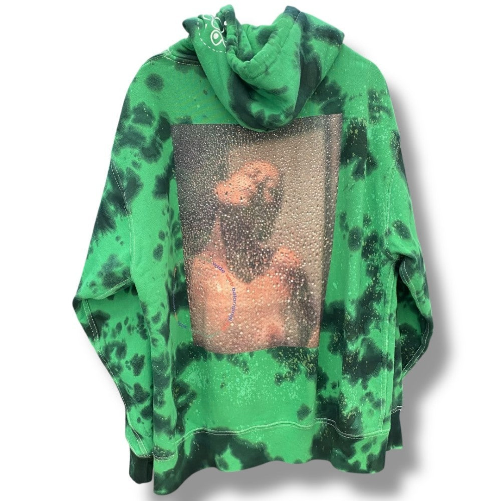 BLANKMAG x BAL Elle Showering Tie Dye Hoodie Green Size 3
