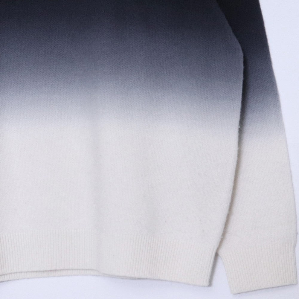GRAPHPAPER 25AW Gradient Dyed Wool Knit Black/White Size 1