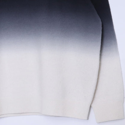 GRAPHPAPER 25AW Gradient Dyed Wool Knit Black/White Size 1