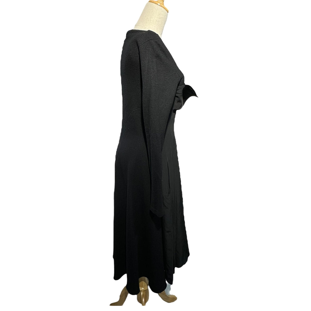 MICHIKO by Y's Back Zip Chest Design Silk Dress Size 2