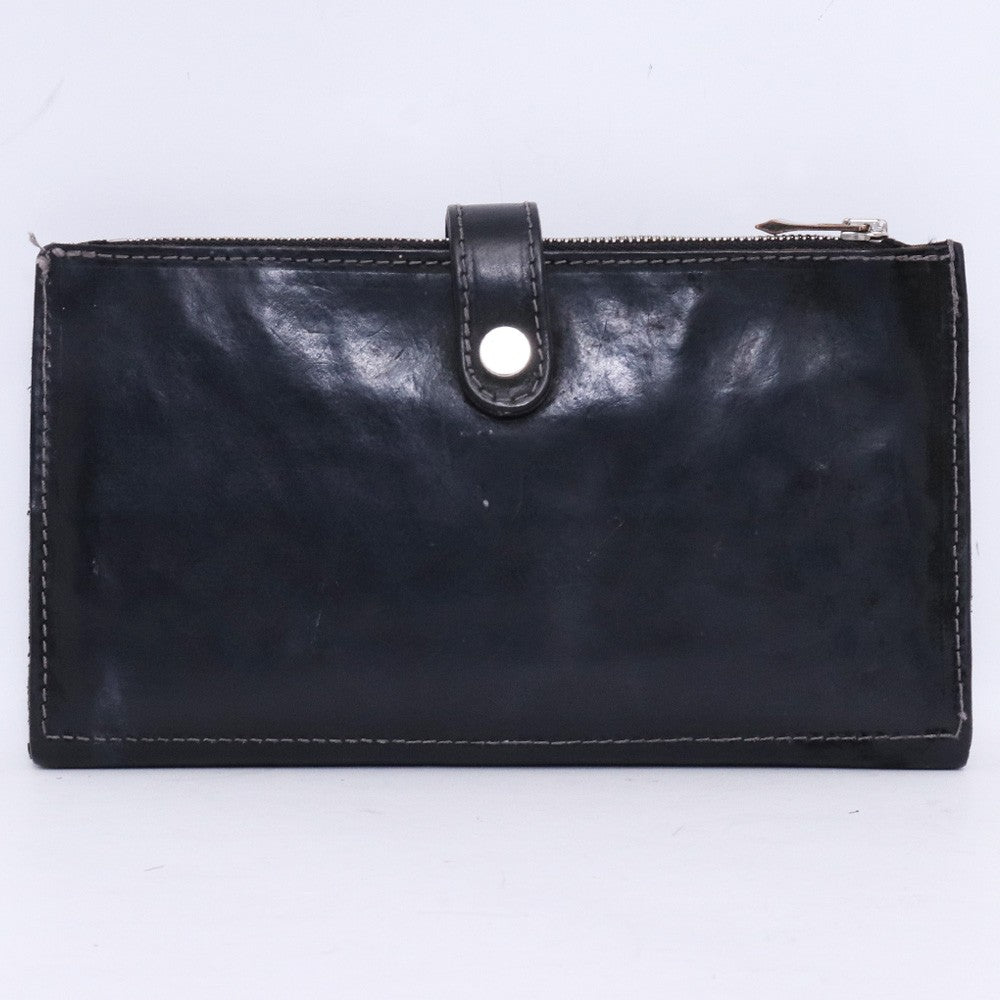 INCARNATION Horse Leather Long Wallet Black Size F