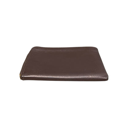 Wallet COMME des GARCONS L-Zip Leather Wallet Brown