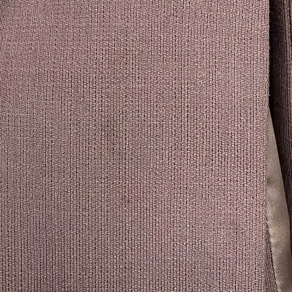 ETHOSENS Layer Collar Wool Coat Brown