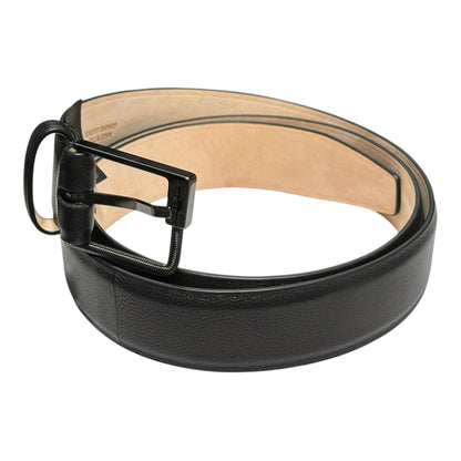 MAISON MARGIELA Square-Buckle Leather Belt Black Size 80