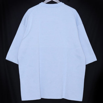 ALMOSTBLACK 24SS Fuji Jacquard Knit Blue Size 2