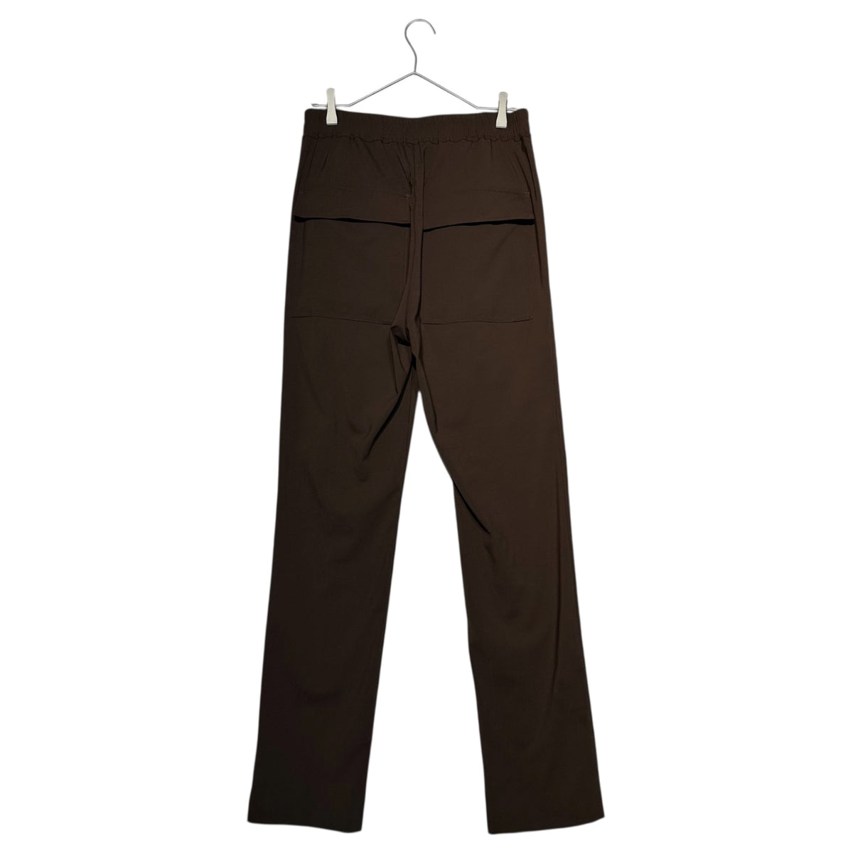 Rick Owens 23AW Drawstring Wool Long Pants Brown Size 46