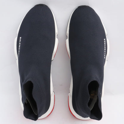 Balenciaga SPEED TRAINER Black Red Sneakers Size EU 43