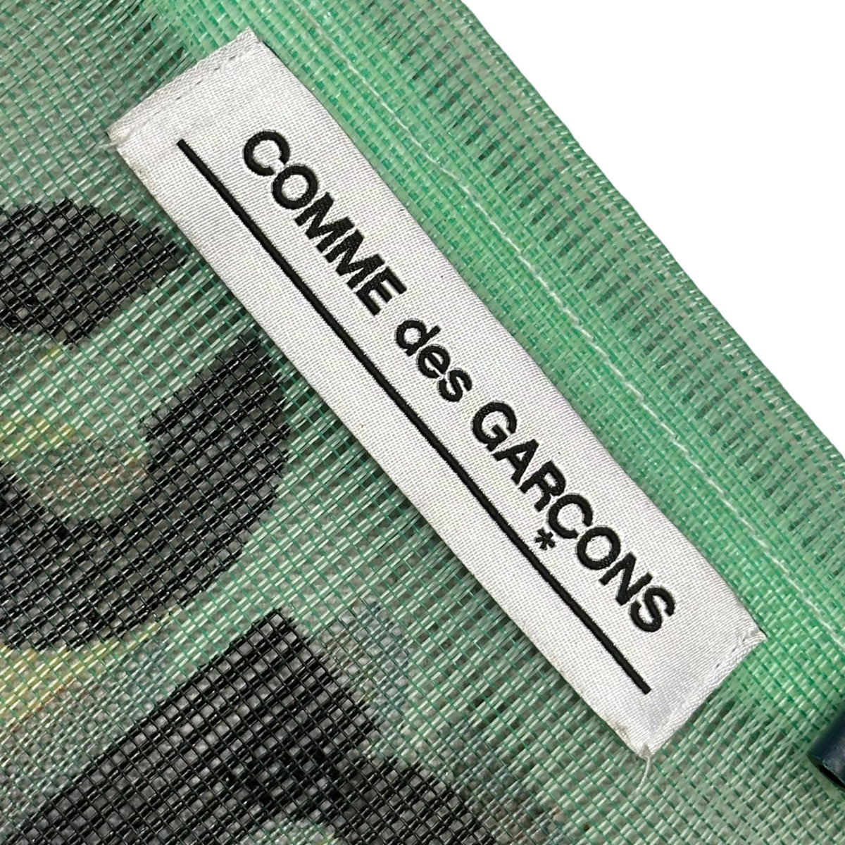 COMME des GARCONS 19AW Green Mesh Tote Bag