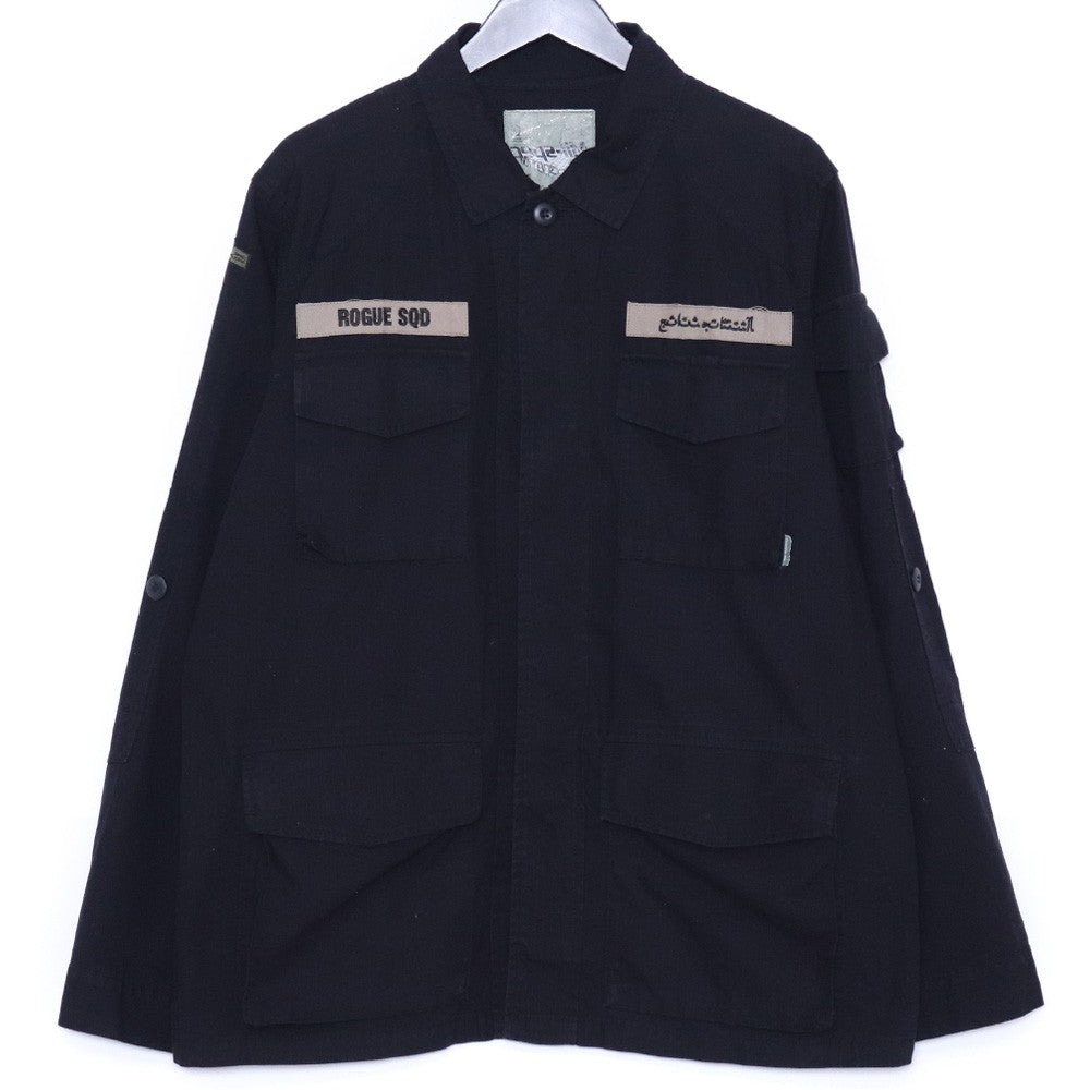 WTAPS Initial MILSPEC Cross Bone Jacket Black Size XL
