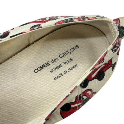 COMME des GARCONS HOMME PLUS 06SS Ivory Red Sneakers Size 27.0cm
