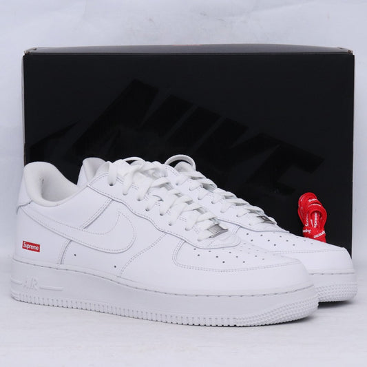 SUPREME x NIKE Air Force 1 Low White Sneakers Size 29cm
