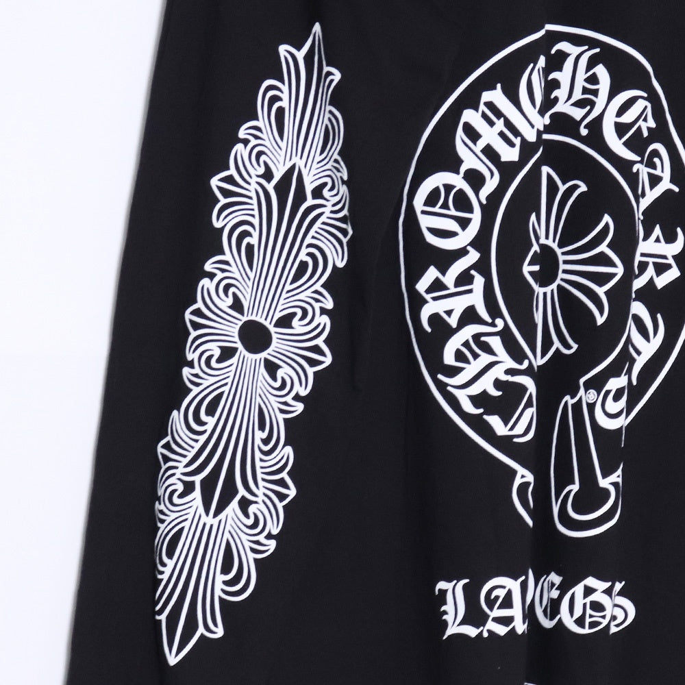 CHROME HEARTS Las Vegas Horseshoe Floral Tee Black Size XL