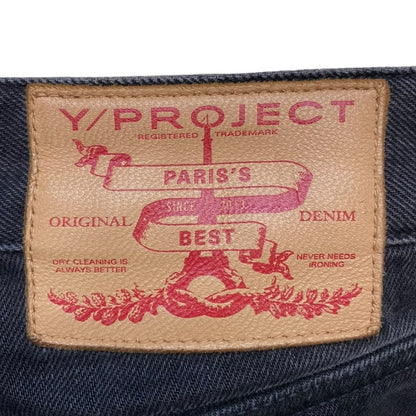Y/PROJECT 19AW Back Panel Jeans Black Size S