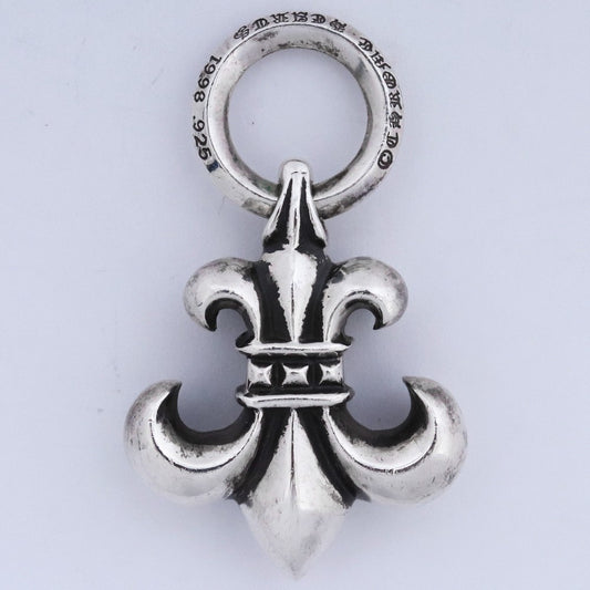 Chrome Hearts BS Fleu Silver Pendant Size F