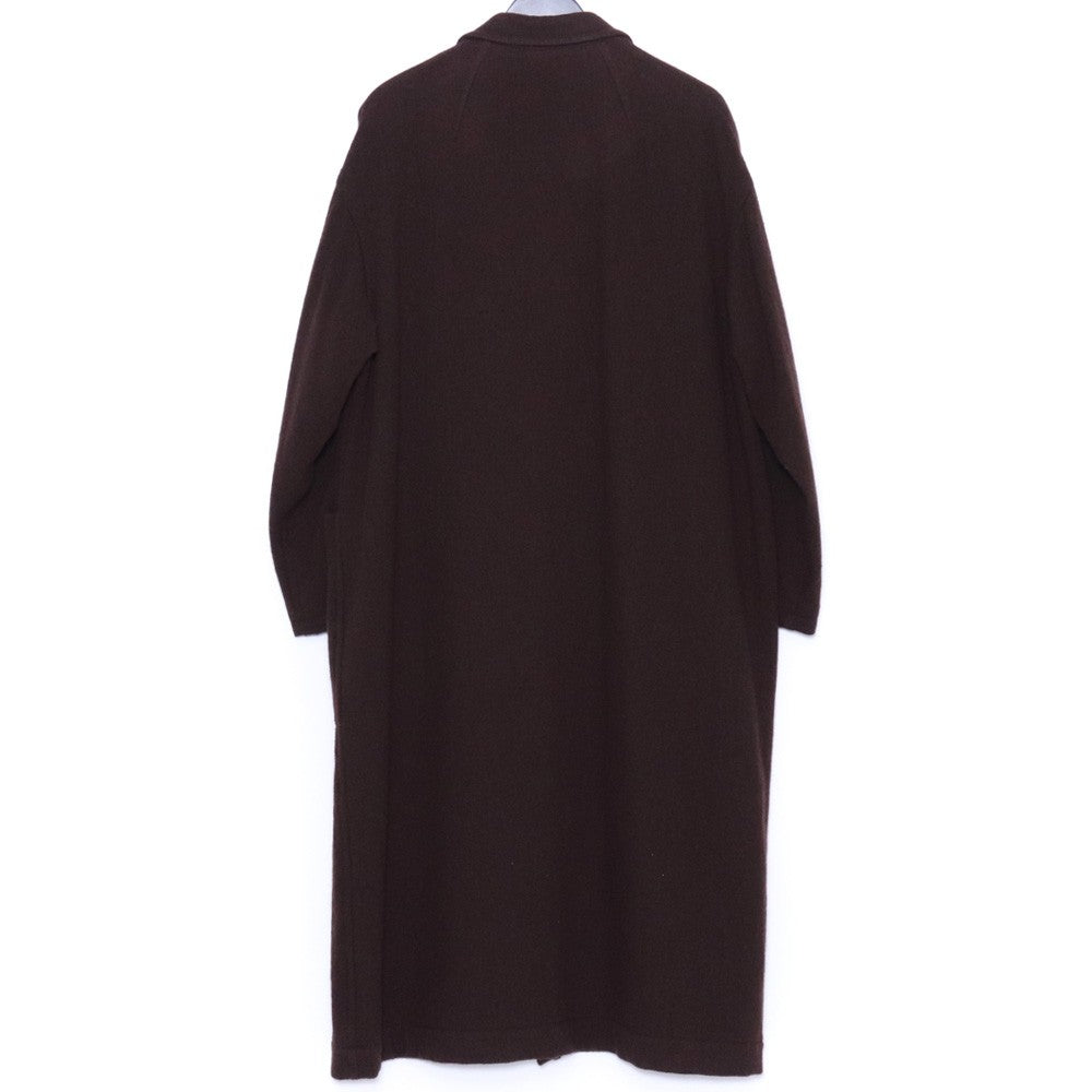 GROUND Y Long Big Jacket Coat Dark Brown Size 1