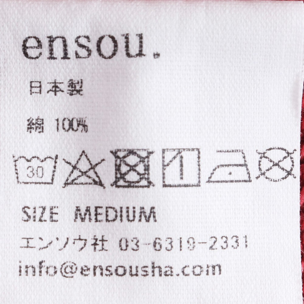 ENSOU. 25SS Peace T-Shirt Red Size M