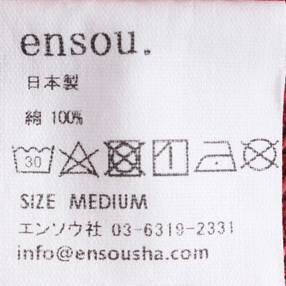 ENSOU. 25SS Peace T-Shirt Red Size M