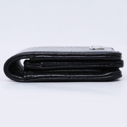 CHROME HEARTS 3 Pocket Scroll Card Case Black Size F