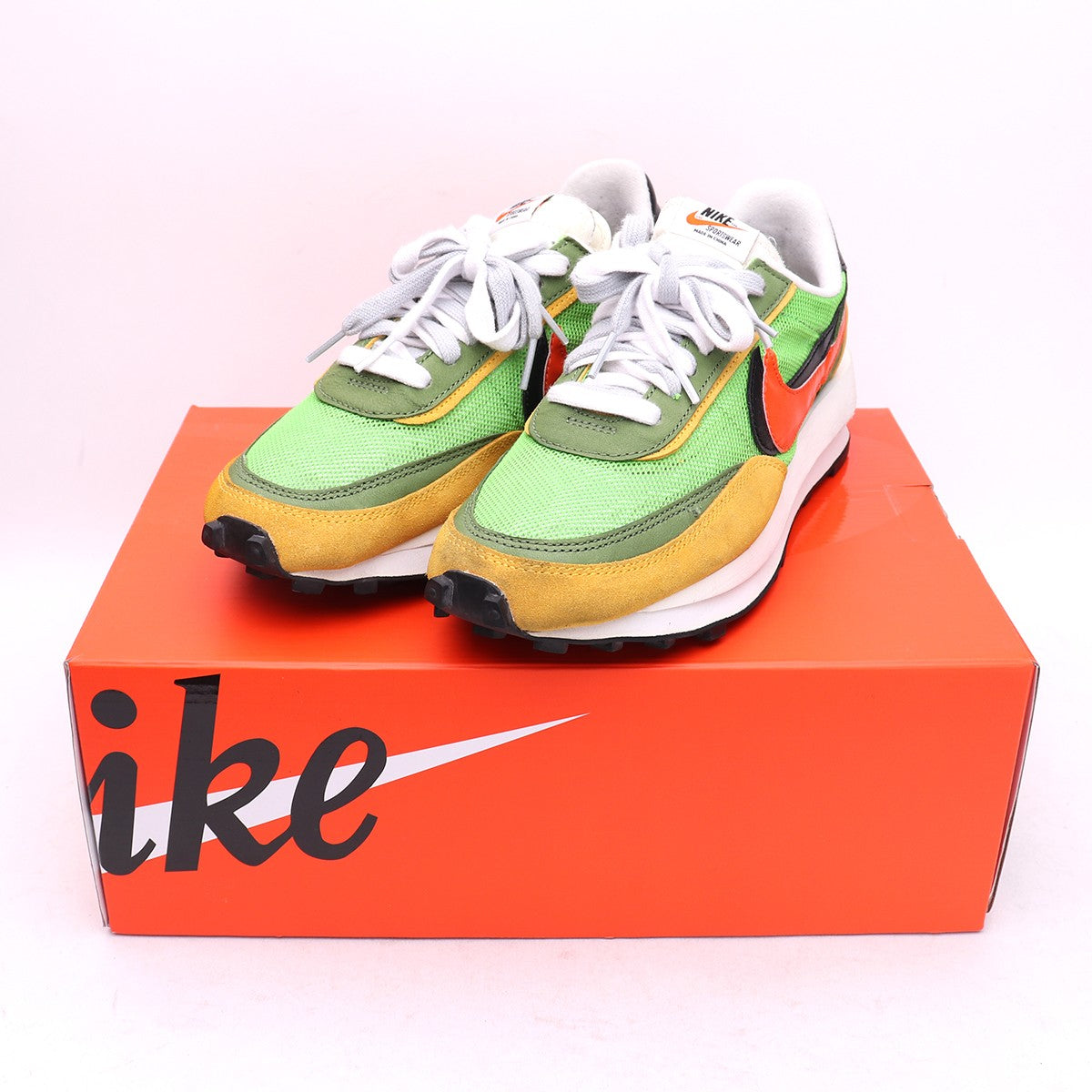 Nike X SACAILDV WAFFLE LDV Waffle Sneakers Green Size 25.5cm