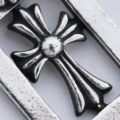 CHROME HEARTS Framed Open Babyfat Pendant Silver Size F