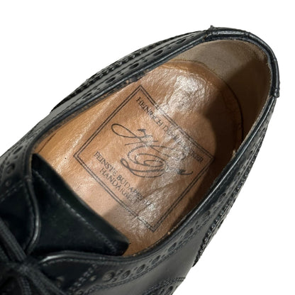HEINRICH DINKELACKER Rio Captoe Cordovan Shoes Navy Size 7