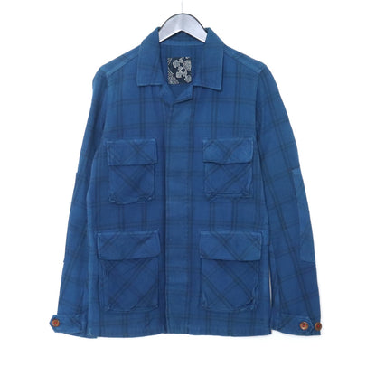 VISVIM Kilgore Military Check Jacket Blue Size 1