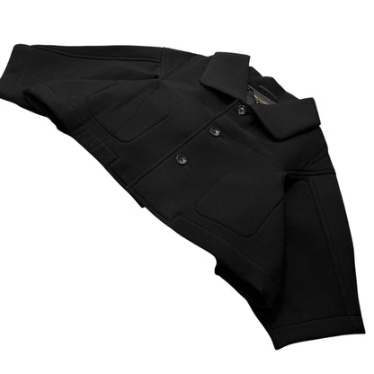 COMME des GARCONS 05SS Wool Bonding Wide Coat Black Size M