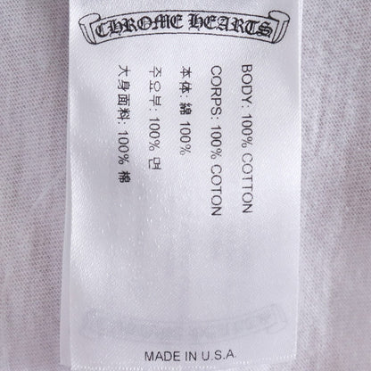CHROME HEARTS LA Horseshoe Logo Long T-Shirt White Size XL