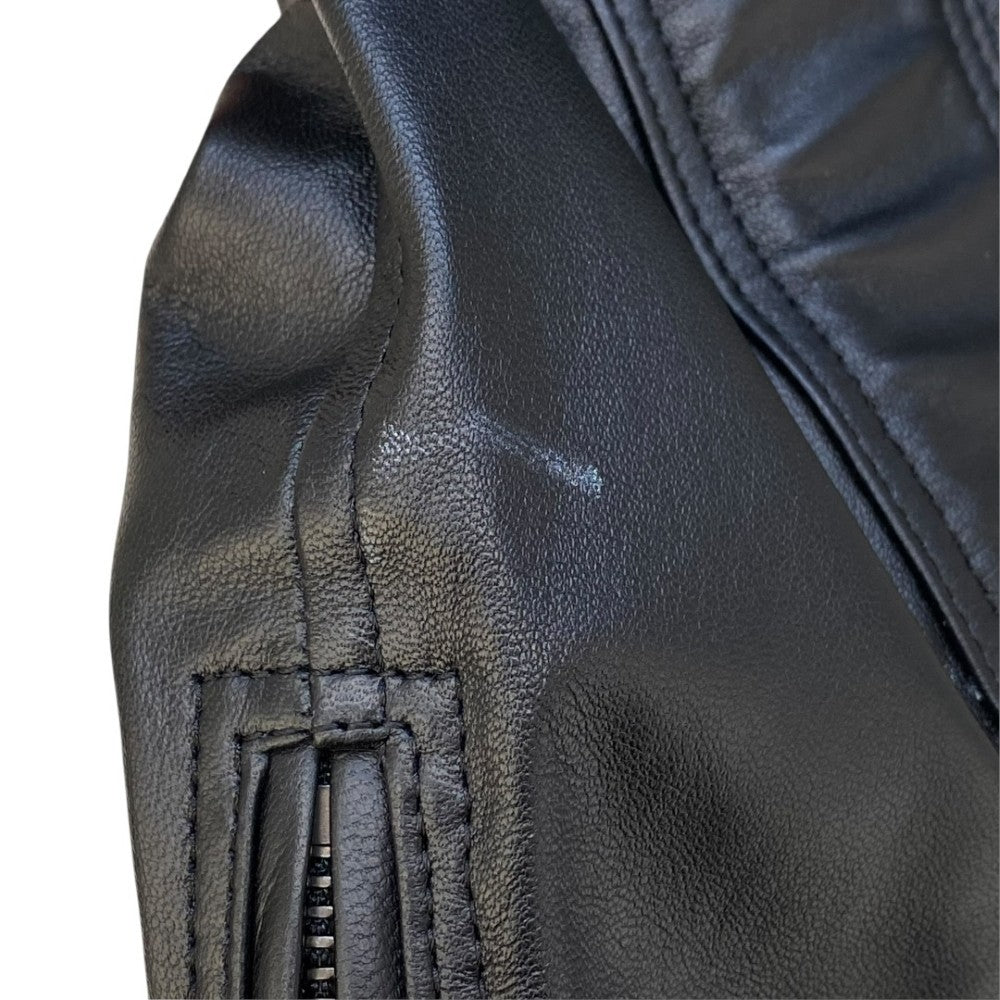 JULIUS 22SS Lamb Leather Jacket Black Size 3