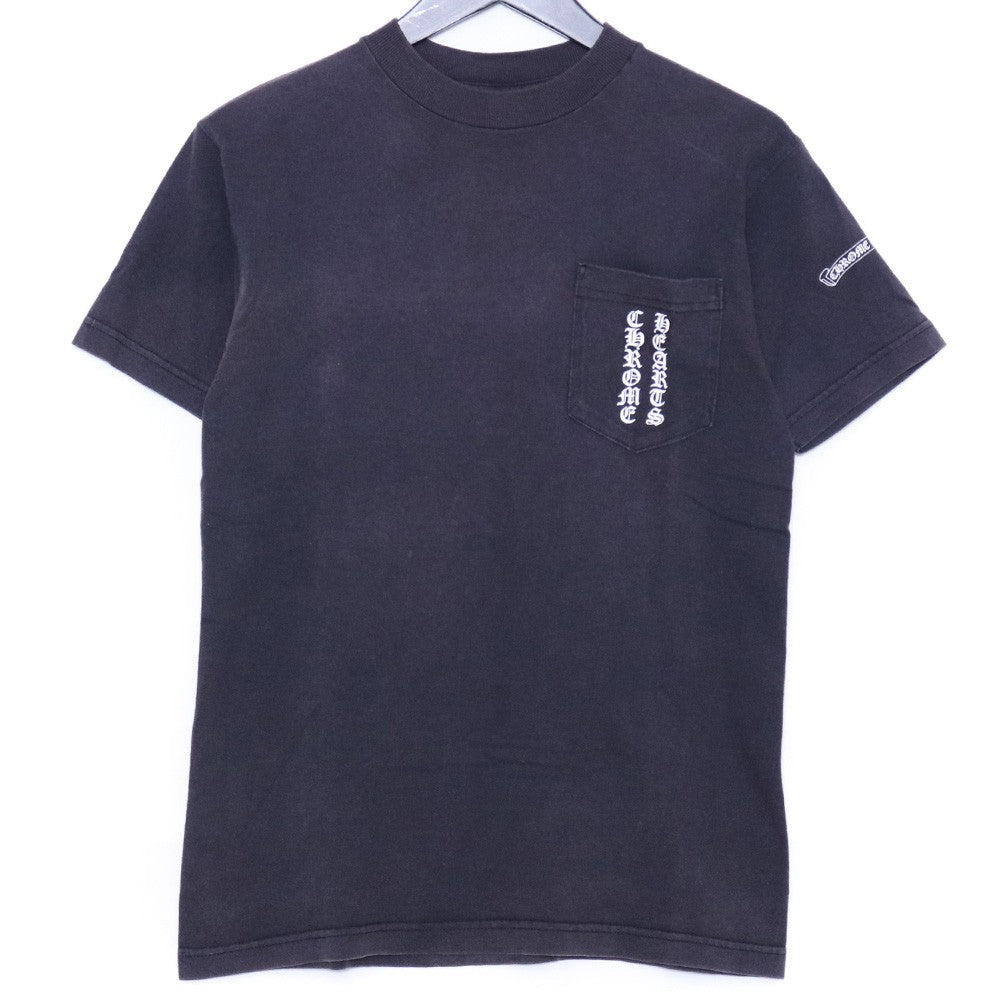 CHROME HEARTS OLD Scroll Label Pocket T-Shirt Black Size S