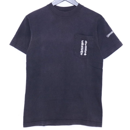 CHROME HEARTS OLD Scroll Label Pocket T-Shirt Black Size S