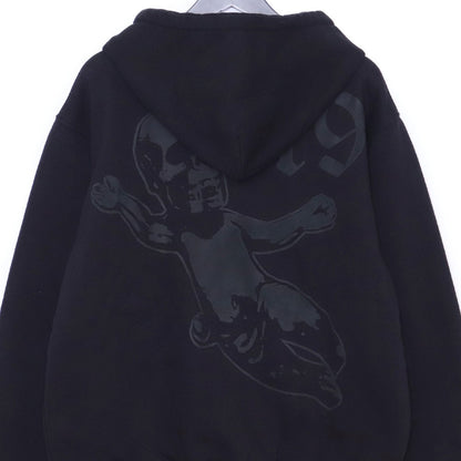 Chrome Hearts JOE FOTI SKULL Zip-Up Hoodie Black Size L