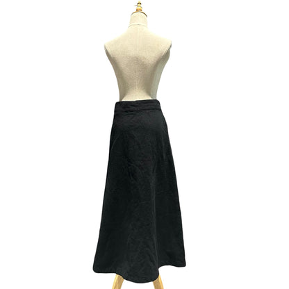 COMME des GARCONS 2000AW Wool Felted Long Skirt Black Size S