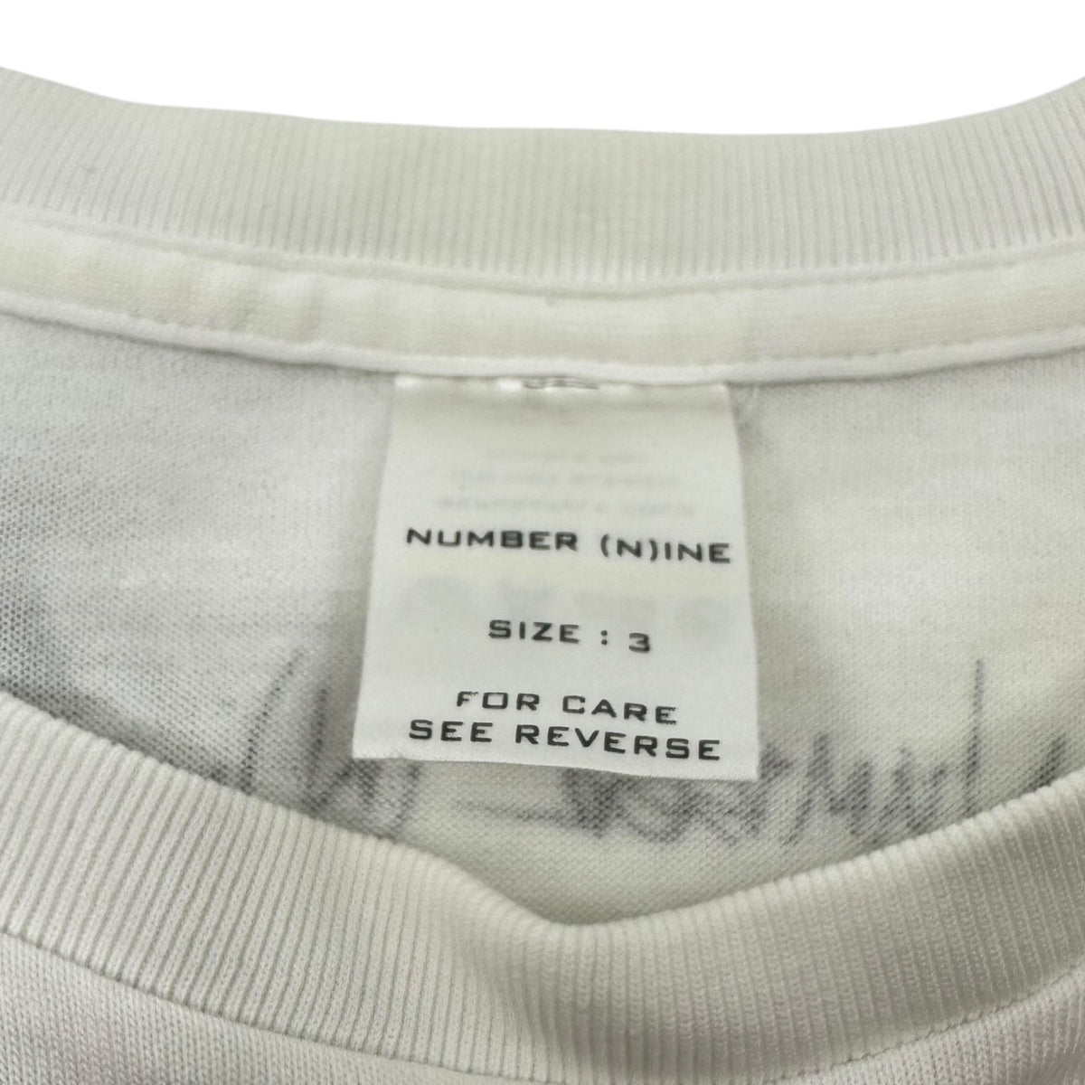 NUMBER (N)INE NY 3rd Anniversary T-Shirt White Size 3