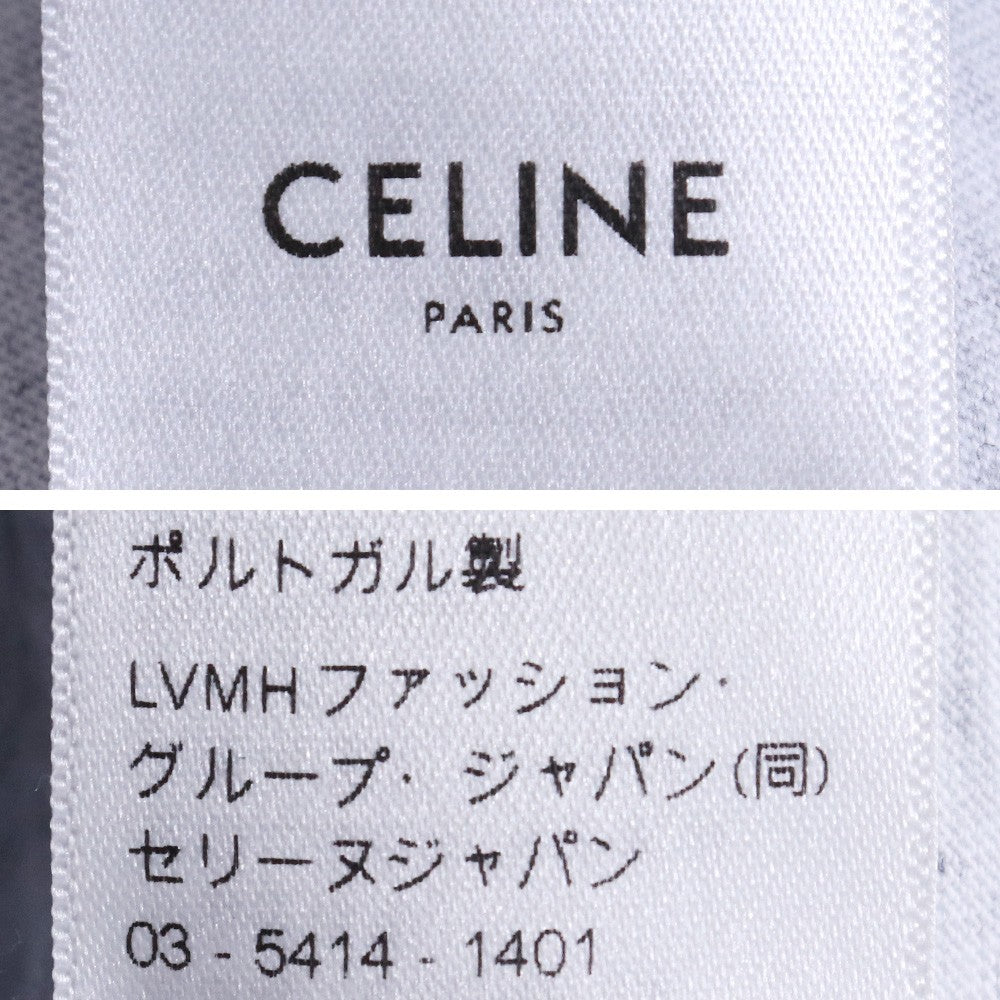 Celine 25AW Regular Cotton Jersey T-Shirt Gray Size M