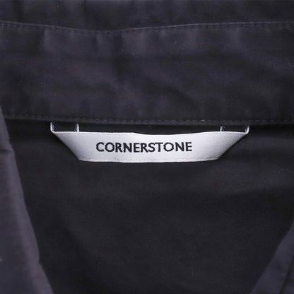 CORNERSTONE Short Sleeve Zip Button-Up Shirt Size 46
