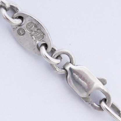 Chrome Hearts Silver Roll Chain Necklace