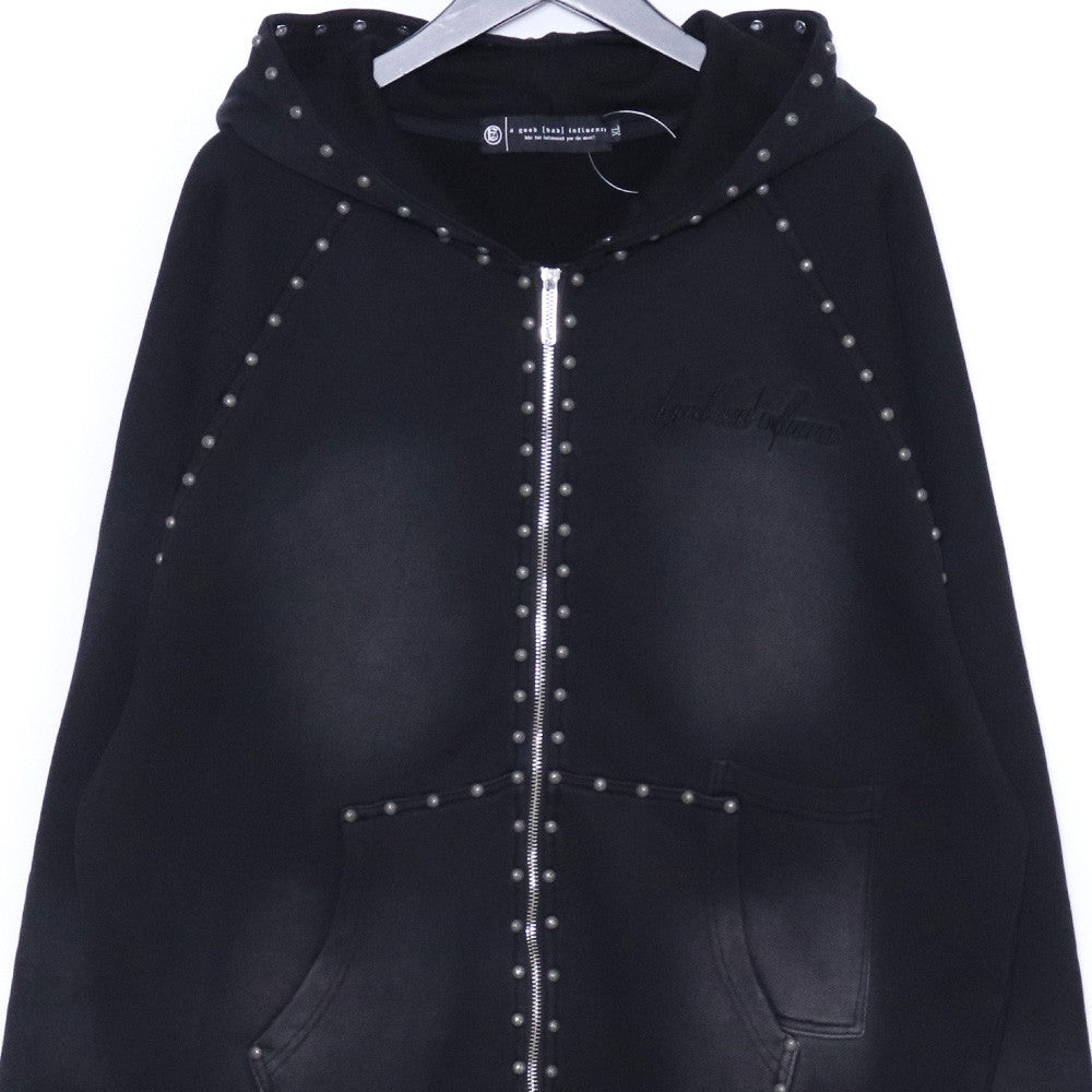 A GOOD BAD INFLUENCE Original Studded Hoodie Black Size XL