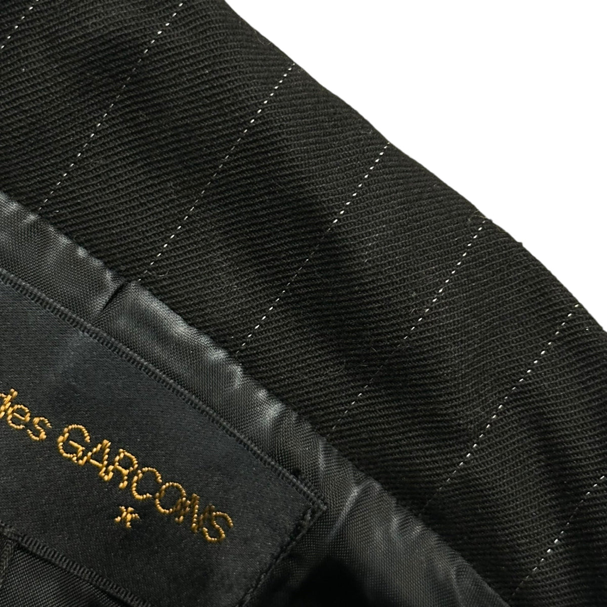 COMME des GARCONS 93SS Wool Gabardine Striped Jacket Size S