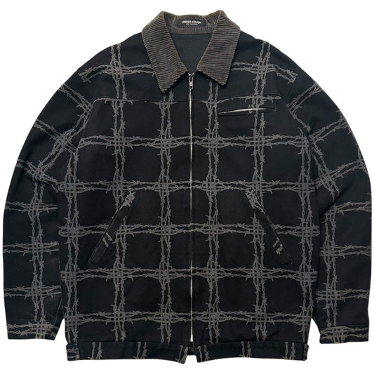 UNDERCOVER 96AW WIRE Barbed Wire Jacket Black Size FREE