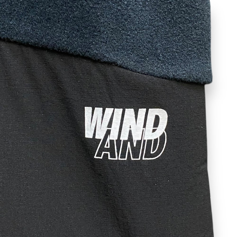 SNOW PEAK × WIND AND SEA 24AW Double Pullover Black Size XL