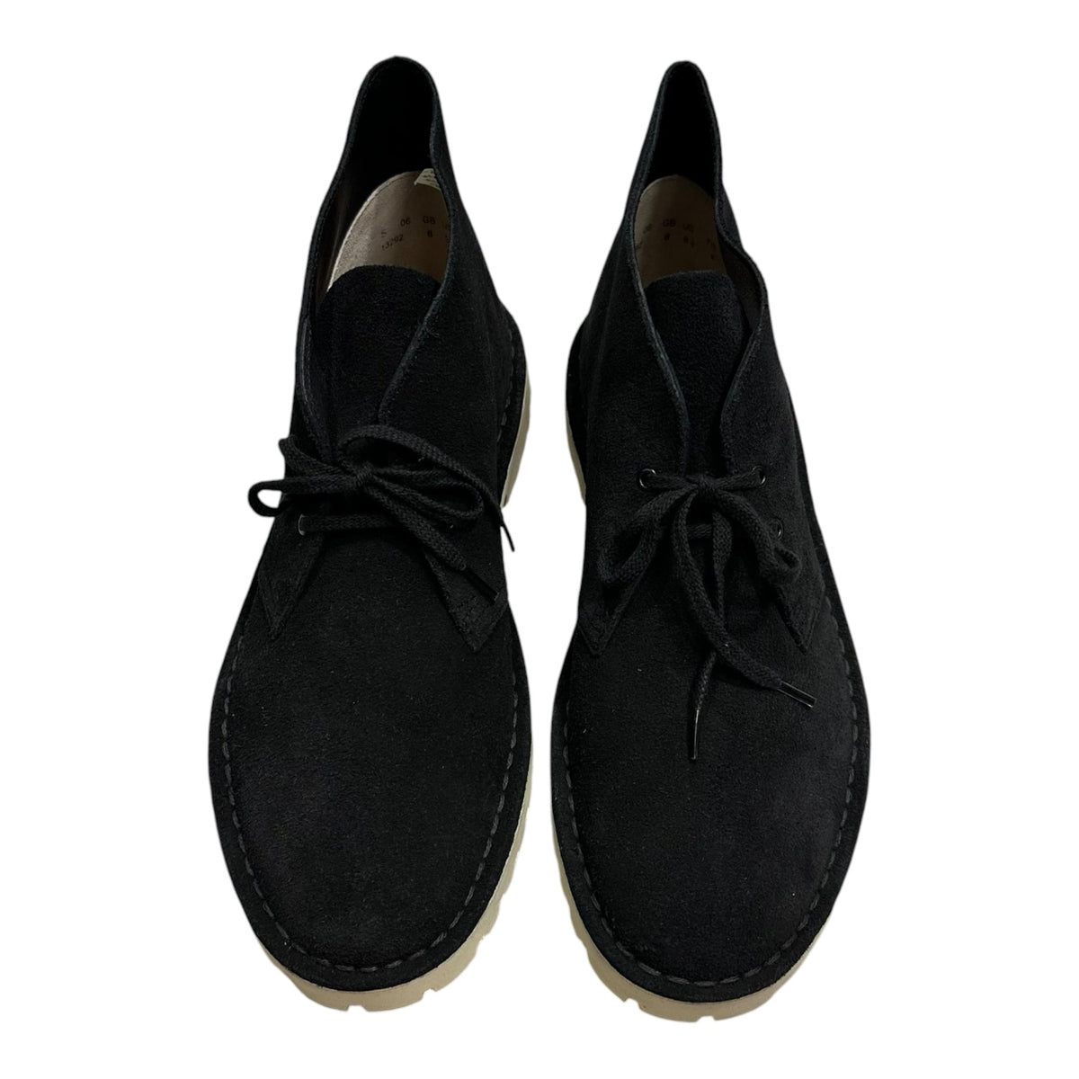 Clarks DESERT TROOPER Suede Desert Boots Black Size 8 1/2