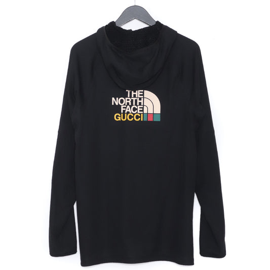 Gucci x The North Face Half-Zip Fleece Hoodie Black Size S