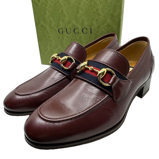GUCCI Horsebit Sherry Line Loafer Size 35